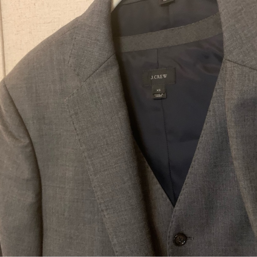 J Crew gray button up vest ludlow xs